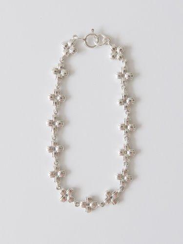 SMALL LAYERED CROSS CHAIN BRACELET
