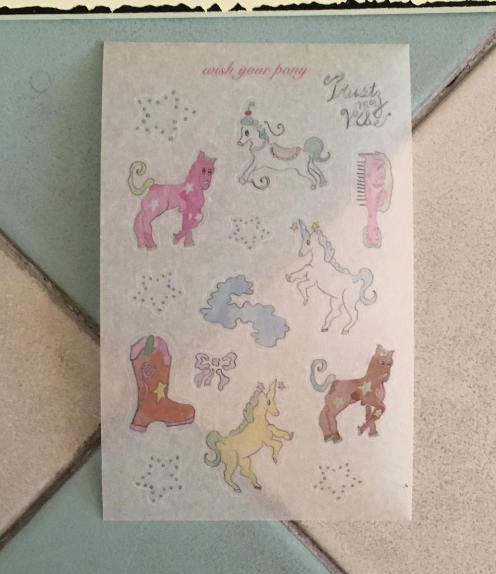 wish your pony sticker