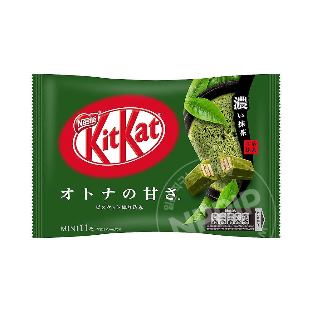 네슬레 킷캣 어른의 달콤하고 진한 말차맛 11개입 킷켓 녹차
