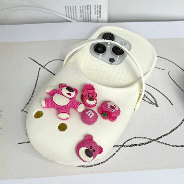 아이폰 샌들 지비츠 세트 실리콘 케이스