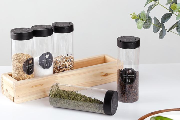 레터링 스티커 양념통 세트_투웨이 양념통 세트 2color