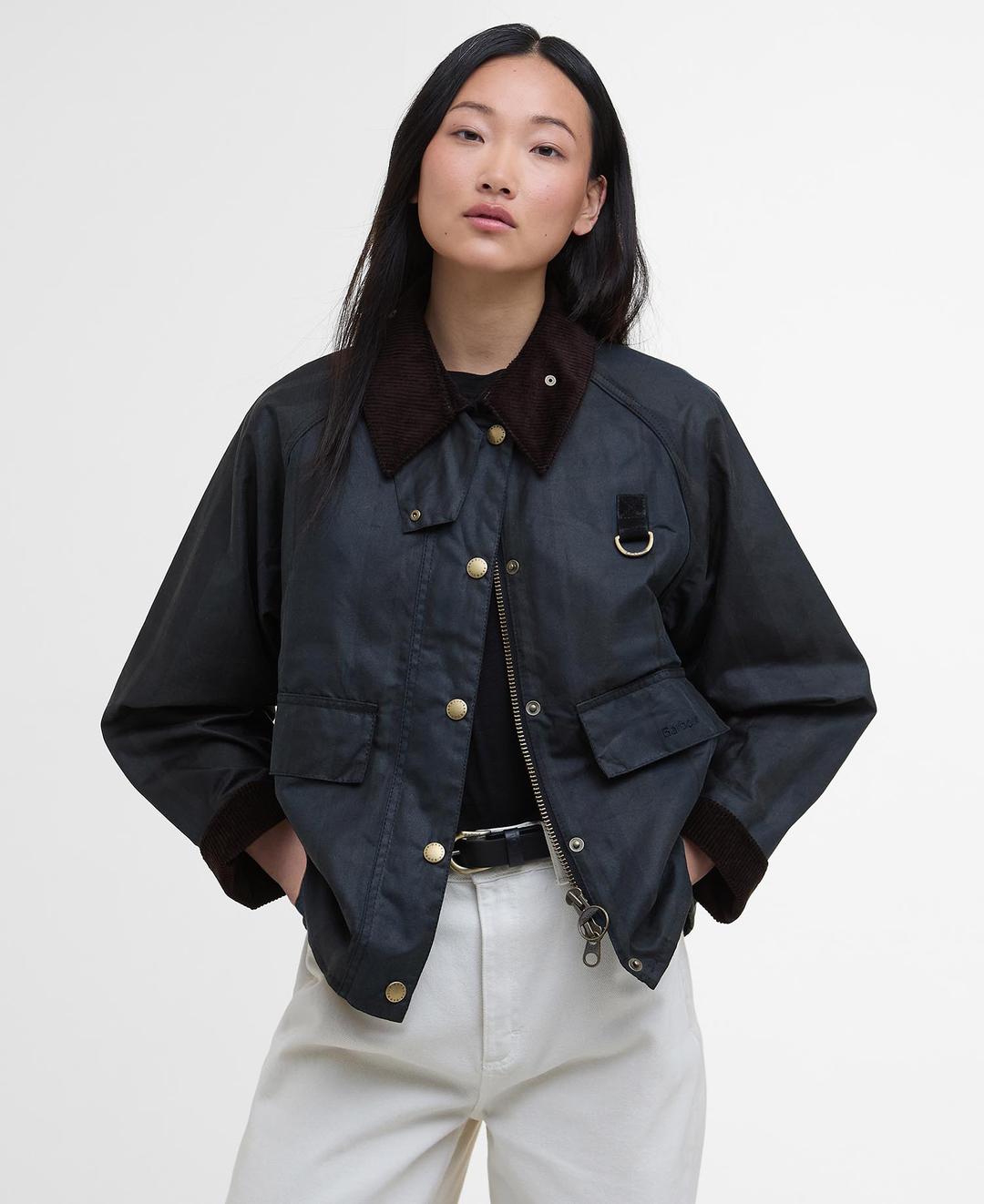 [25FW] 여성 카키 Dundee 타탄 Spey 왁스 자켓