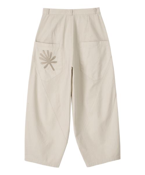 DD structure balloon chino pants (CREAM)