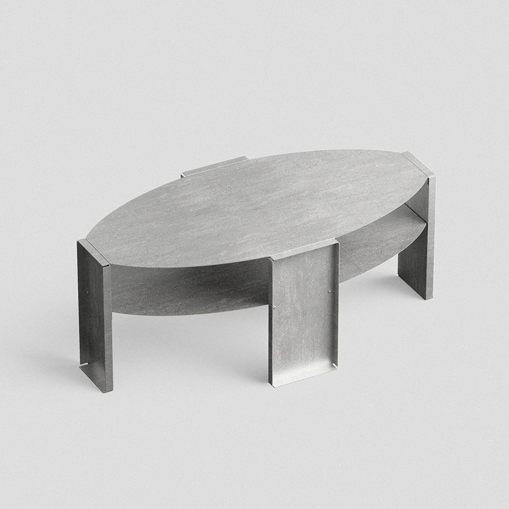 Oval tea table
