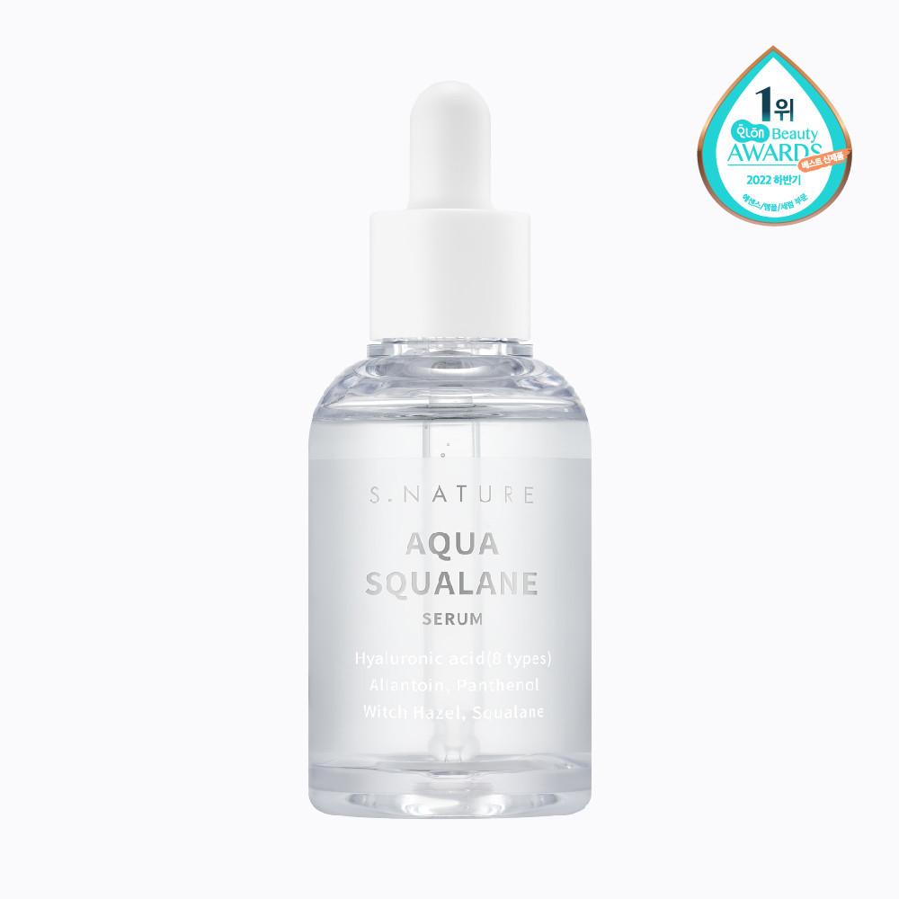 에스네이처 아쿠아 스쿠알란 세럼 50ml [토너30ml 증정, 주소지당 1EA]