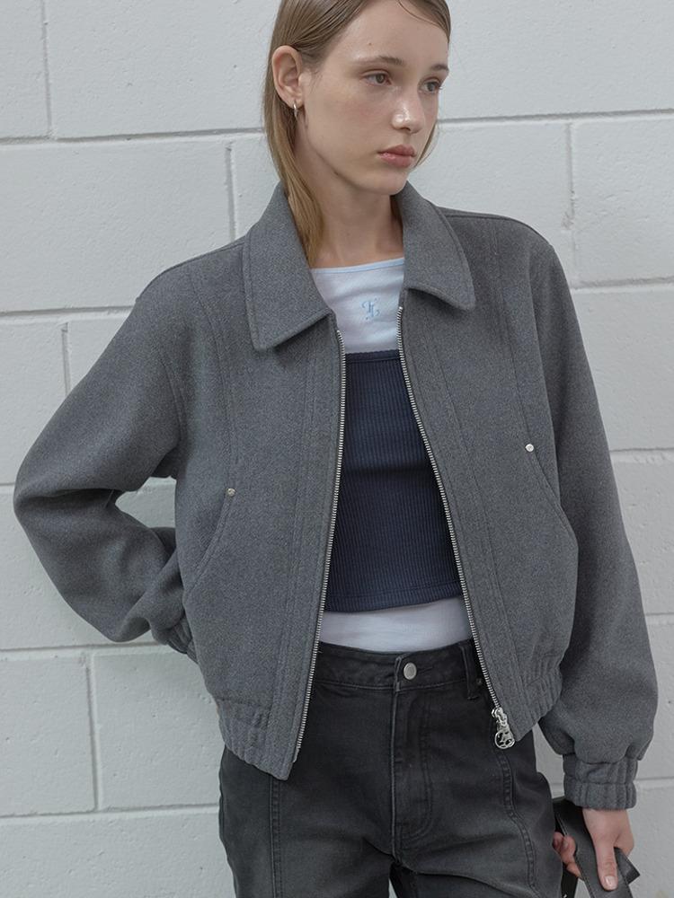 CROPPED BOMBER JACKET GR