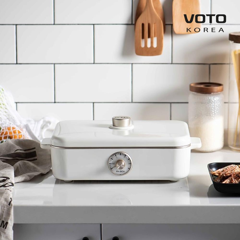 [보토] A4BOX 레트로 전기그릴 테이블 멀티쿠커 화이트