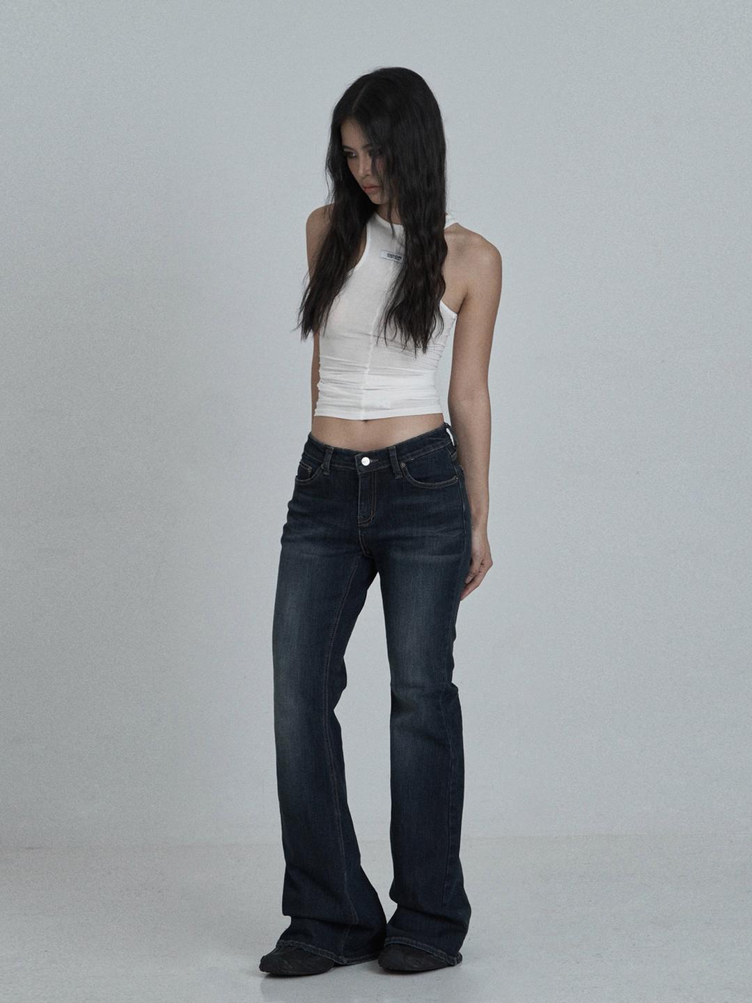 [2nd order] Vintage raw jean in Mid-blue