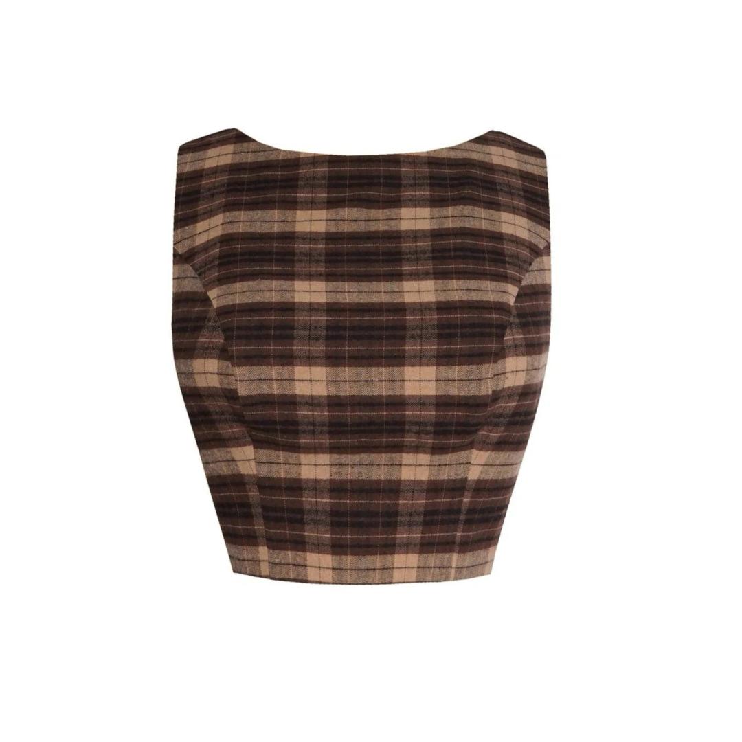 MTO - Georgia Top Only in "Mulholland Plaid"
