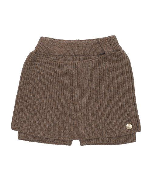 여성용 오알 베이직 니트 치마바지 [브라운]