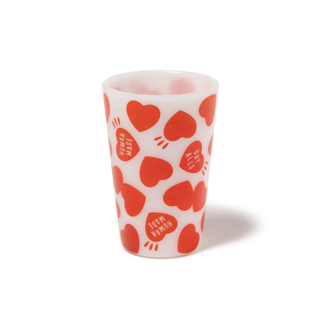 HEART PATTERN TUMBLER - RED / F
