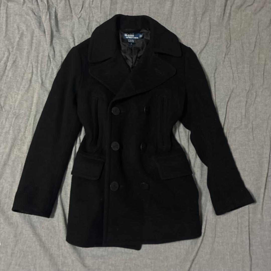 폴로 블랙 피코트 더블 코트 S | 후루츠패밀리