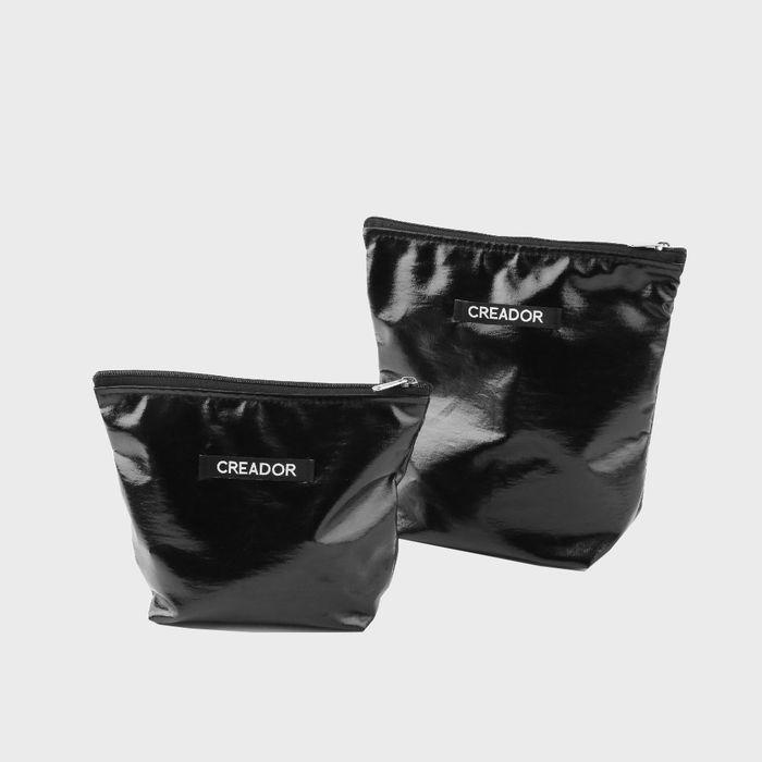 black glow stand zipper pouch (2 sizes)