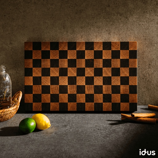 월넛 오크 체스 엔드그레인 도마