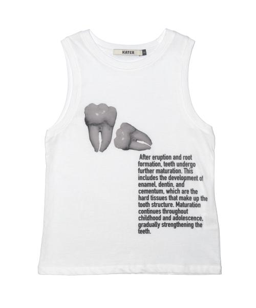카터(KATER)  Teeth Sleeveless Tee - WHITE - 사이즈 & 후기 | 무신사