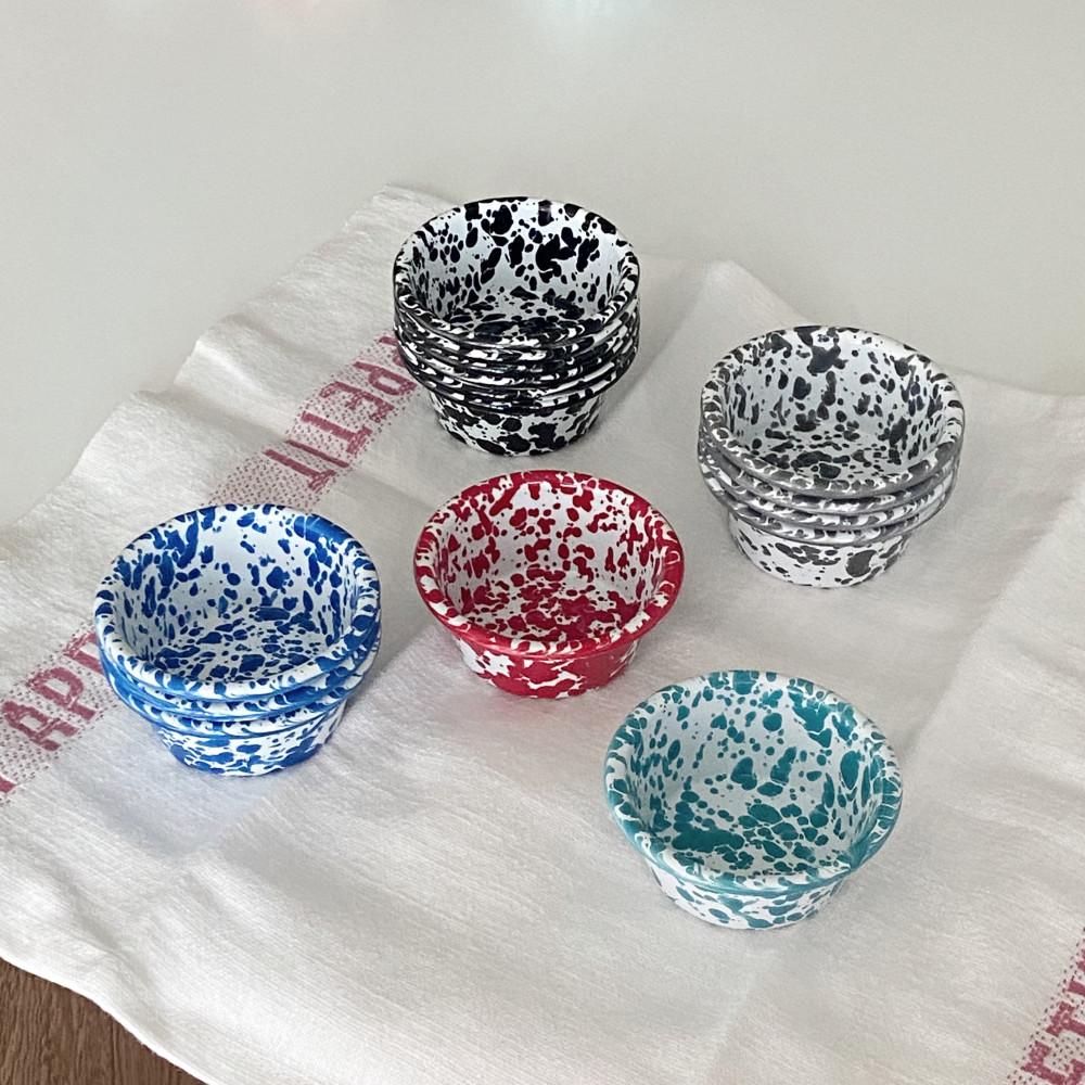 크로우캐년 법랑 소스 볼 플레이트 종지 라미킨