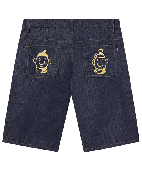 [PAT&MAT][논페이드] 데님 반바지 - 딥블루