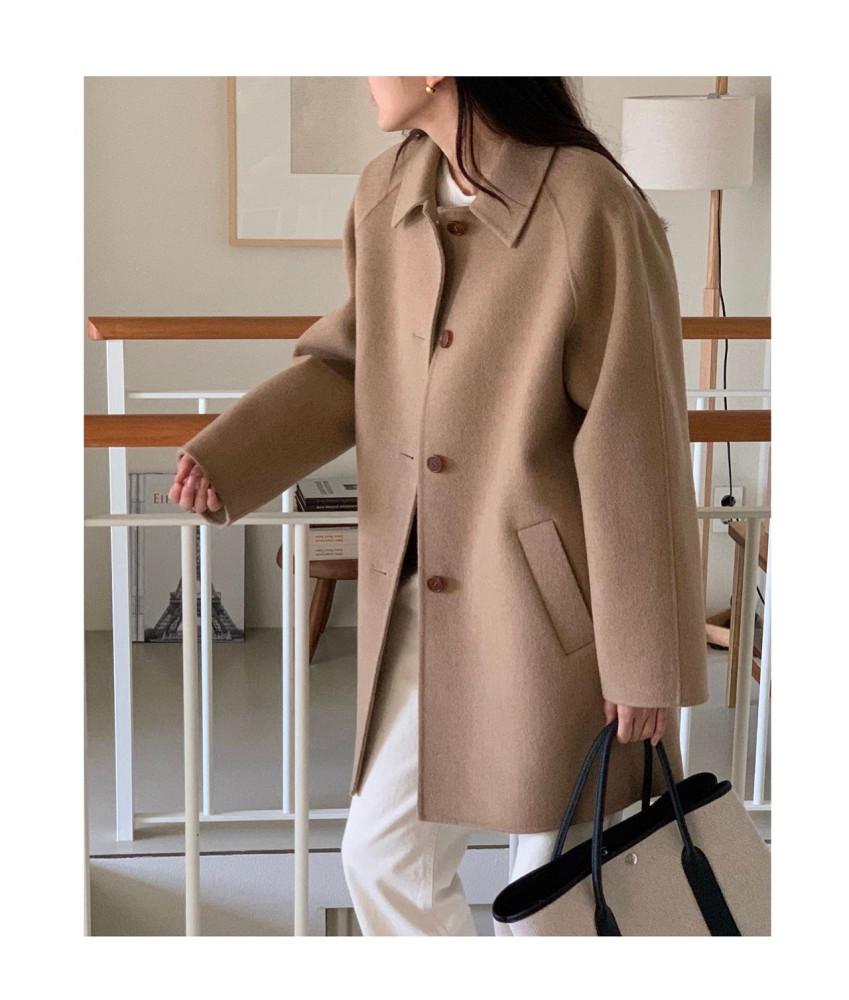 [쿠폰] Object 오브젝트 레글런 하프 핸드메이드 코트(3colors)