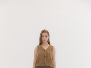 Louise Herringbone Pants(Brown)