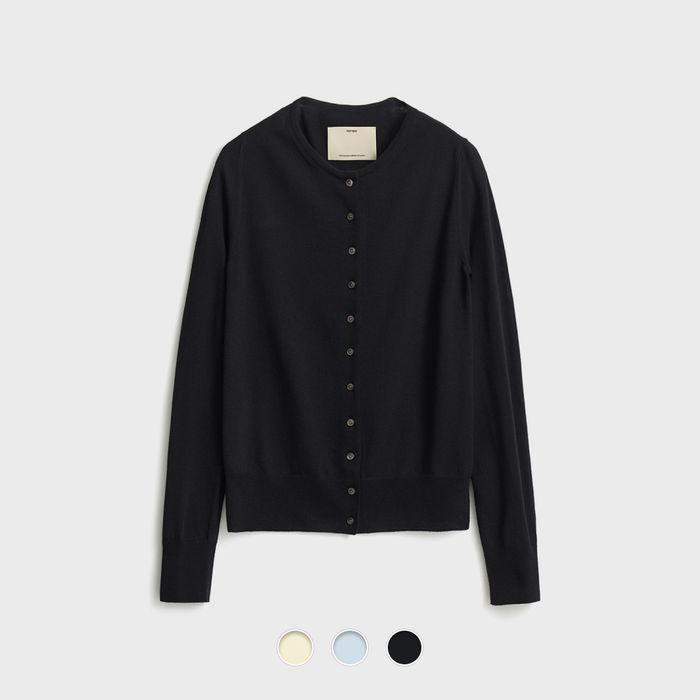 W Slim Round Cardigan - 3 Color