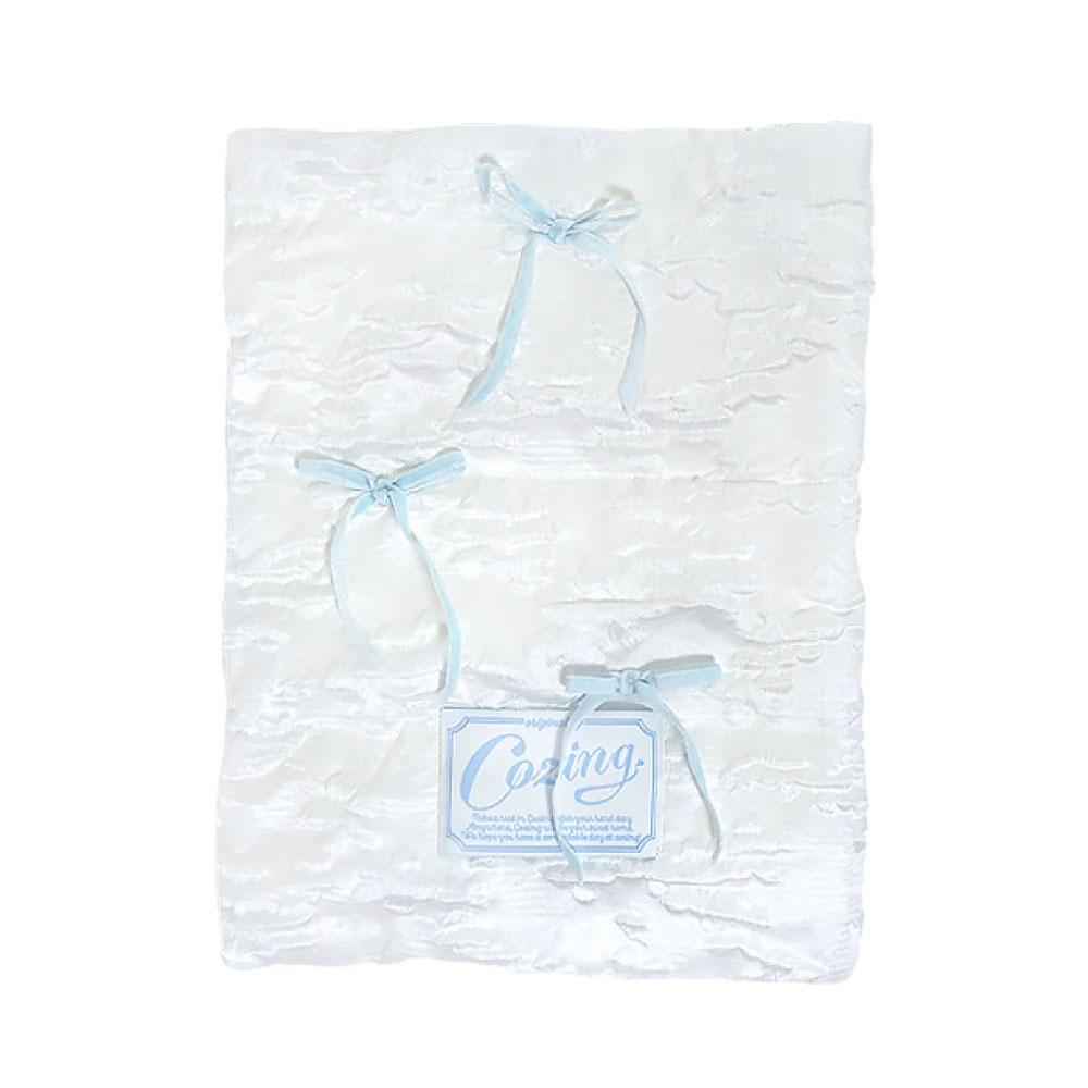 [예약발송] Pillow notebook pouch_jacquard white