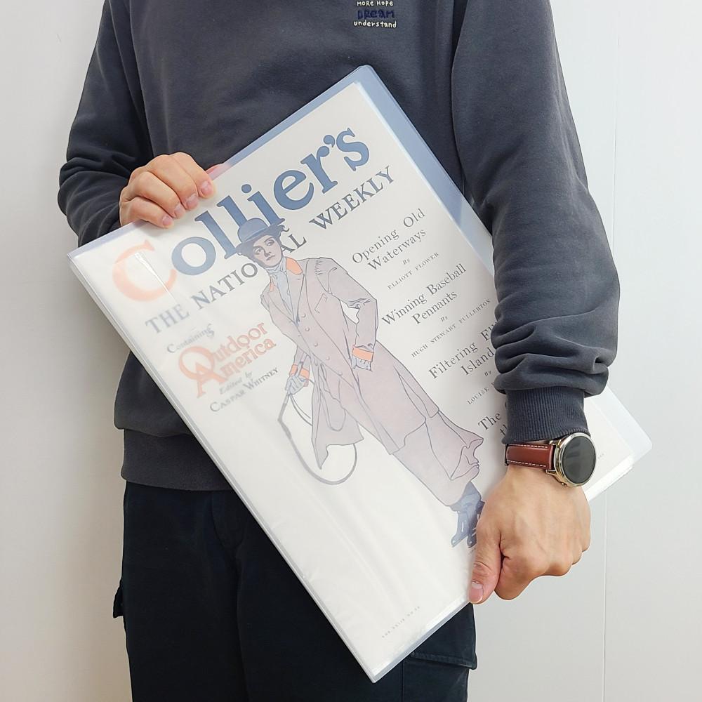 A3 파일 포스터 브로마이드 보관 클리어화일 세로형 30매