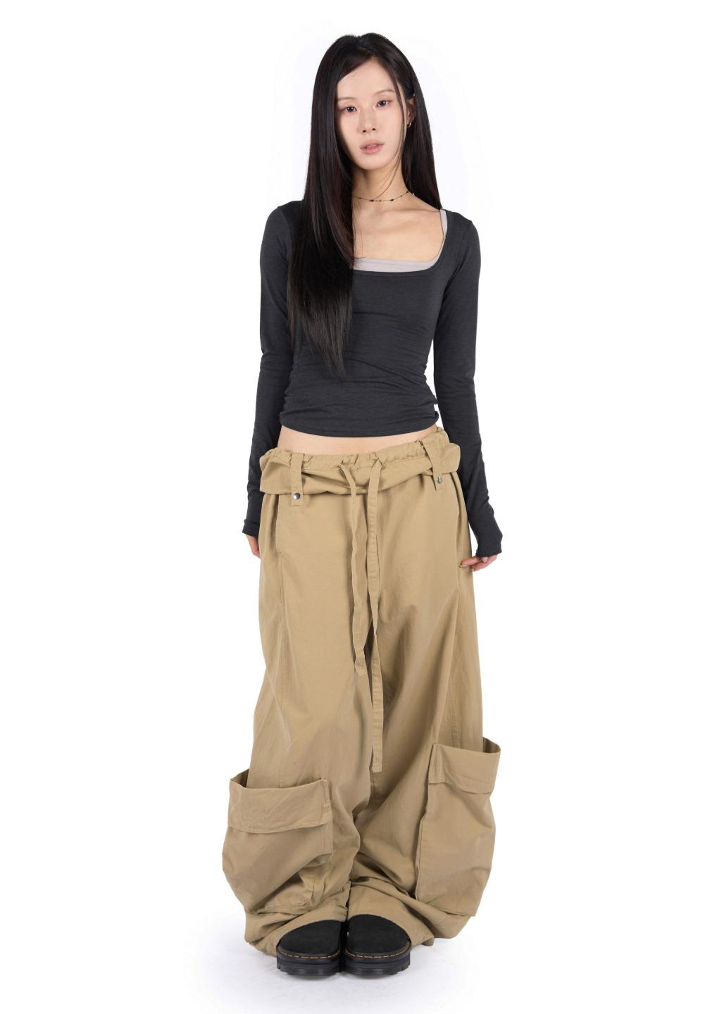 ROLL DOWN POCKET PANTS