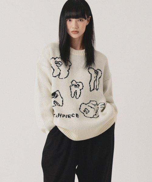 TEETH KNIT SWEATER (IVORY)
