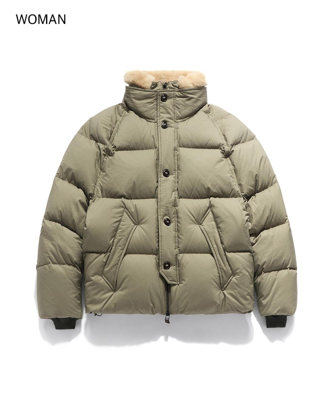 (WOMAN) SHEARING RIDGE DOWN JUMPER / SAND BEIGE