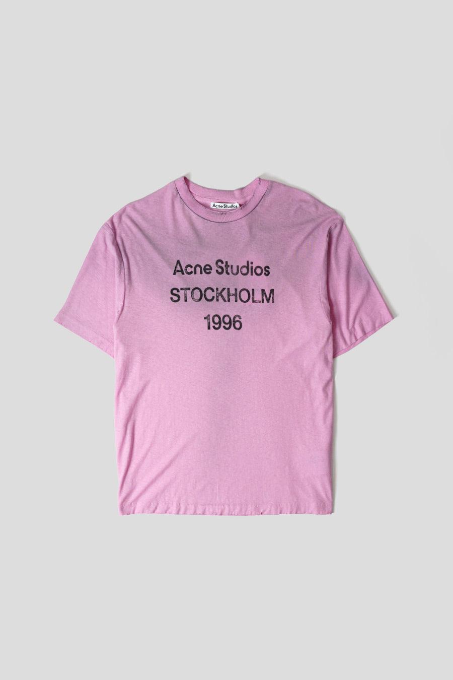 T-SHIRT LOGO ROSE BONBON - L