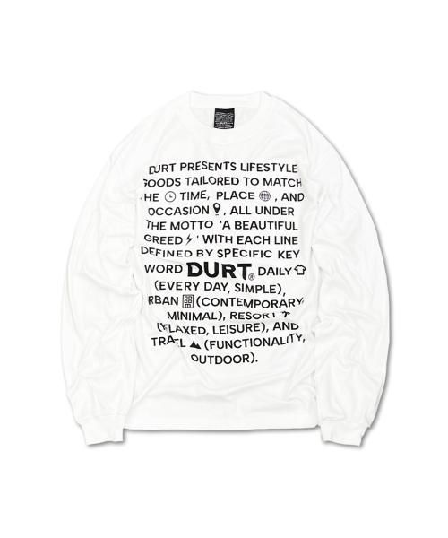 SLOGAN LONG SLEEVE TEE (WHITE)