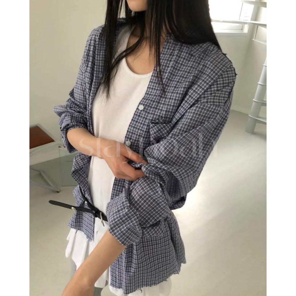 긱시크 체크 남방 빈티지 긱시크룩 셔츠 (2c) : 스테이노아