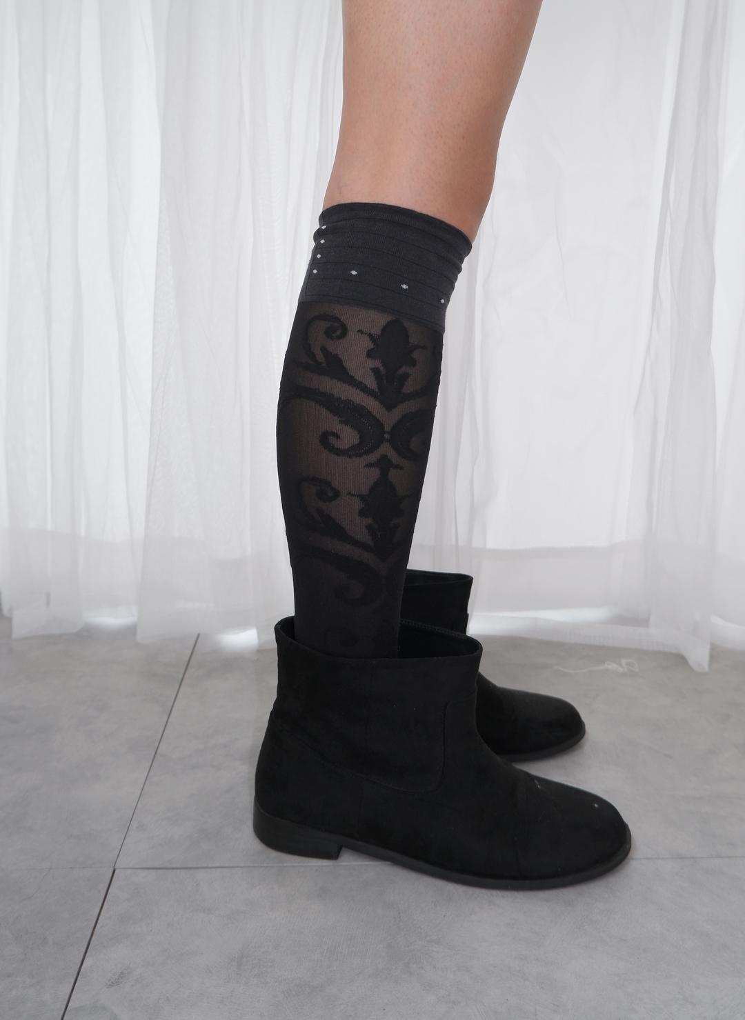 Flower clear socks