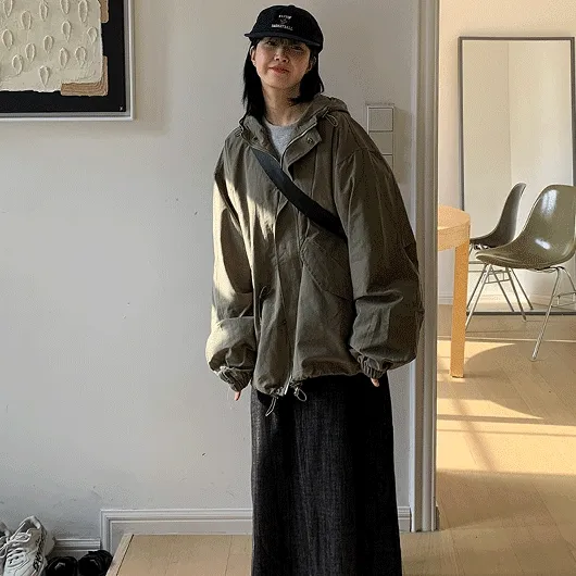 [3천장돌파][unisex] 키메라 후드 야상 자켓 (4color)