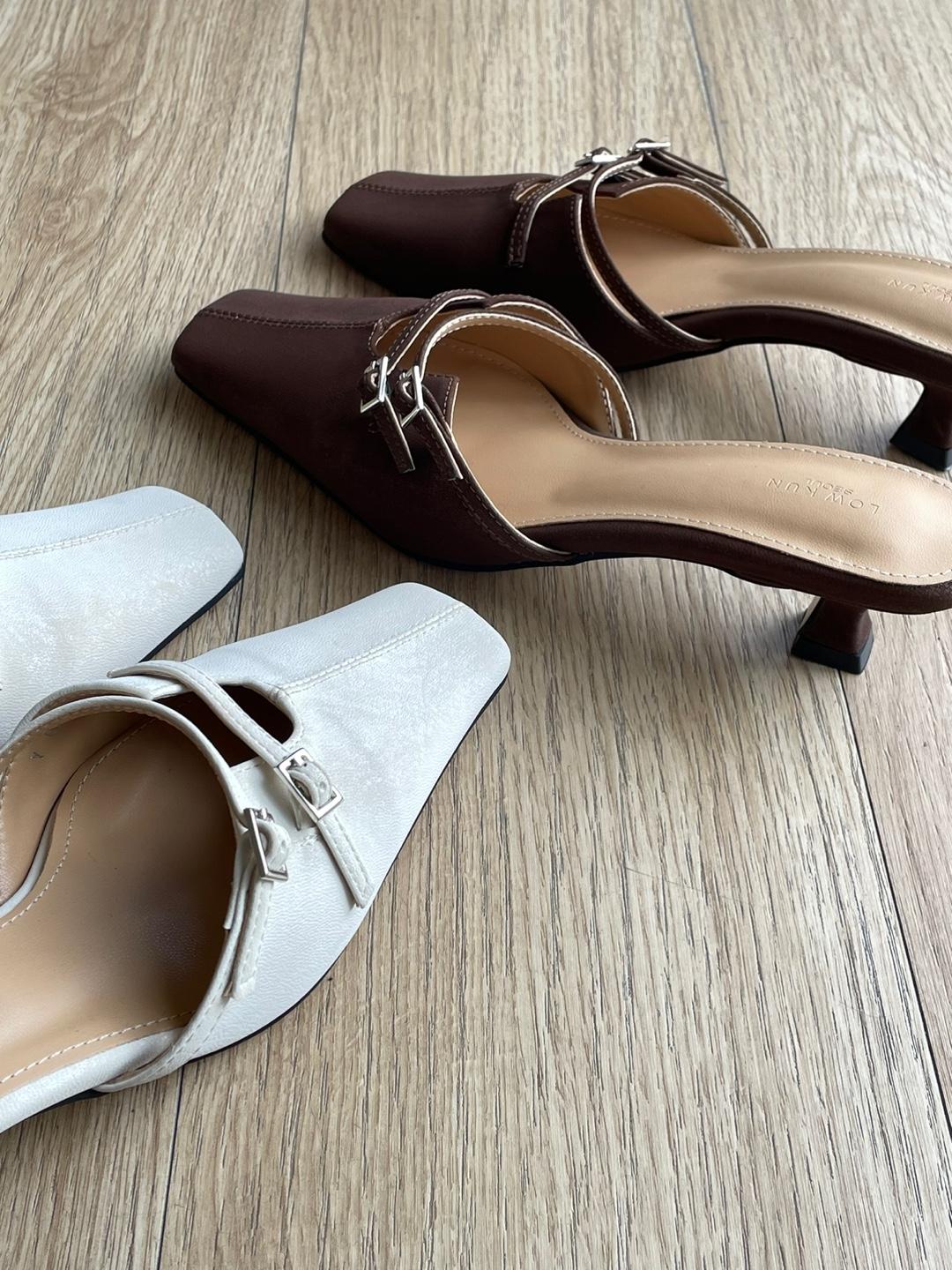 two buckle mule (3color)