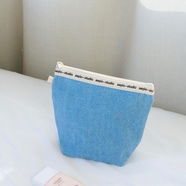 [aeyio] LOGO T POUCH_로고 티 파우치_APO3000_HERRINGBONE _5 COLORS