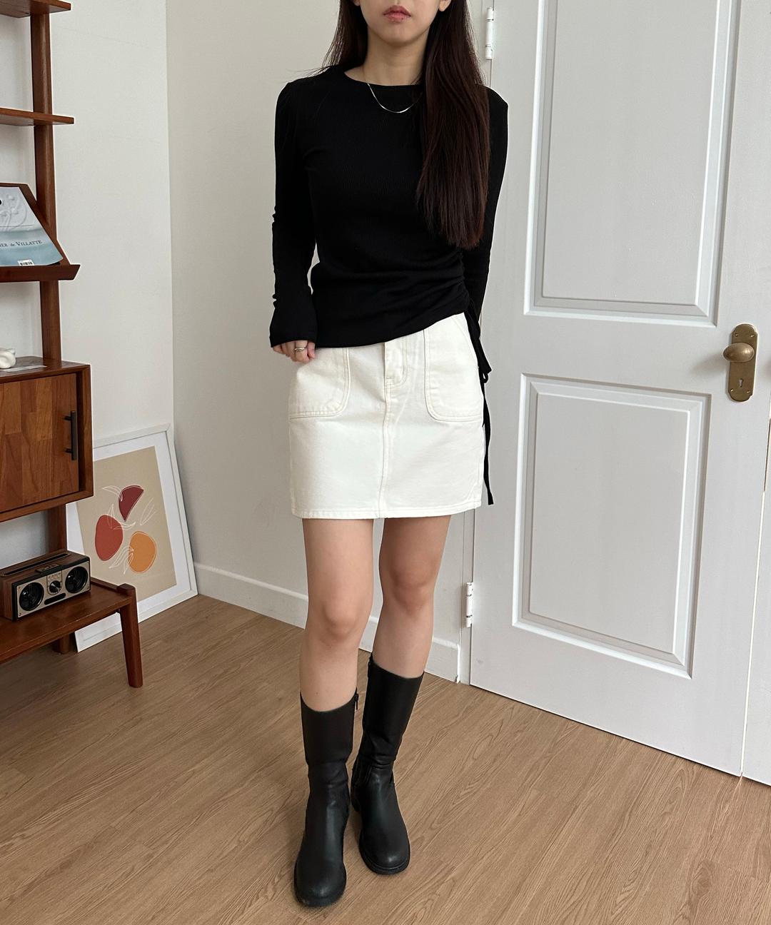 코이브 퓨어 코튼 스커트