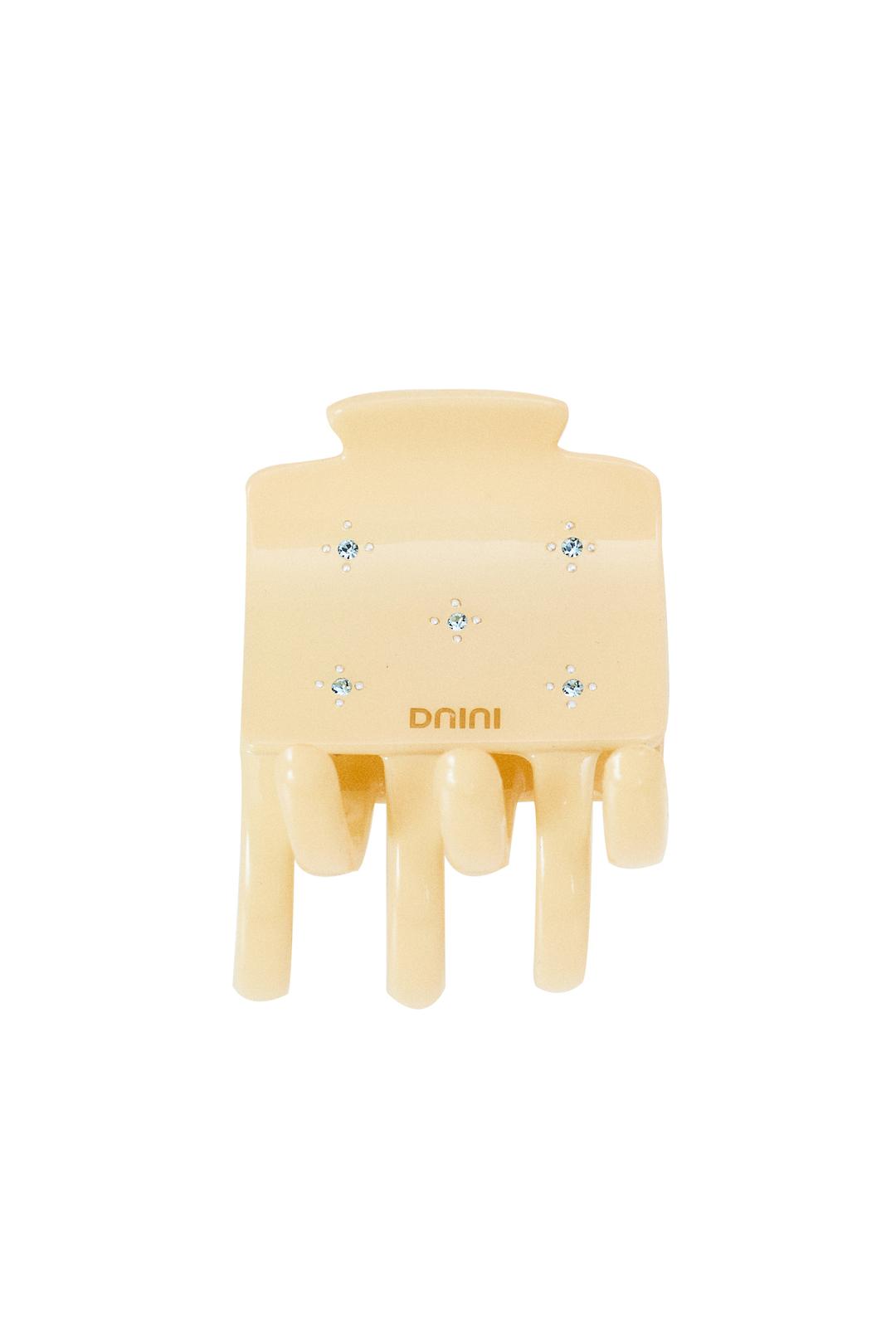 Simple stone claw clip(Pale Yellow)