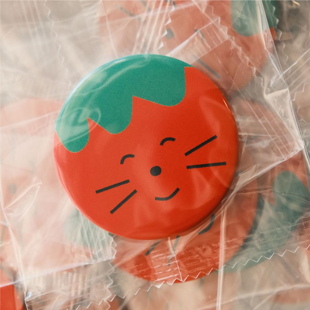 [핀버튼] 토마토 네코 (사이즈가 커졌어요)