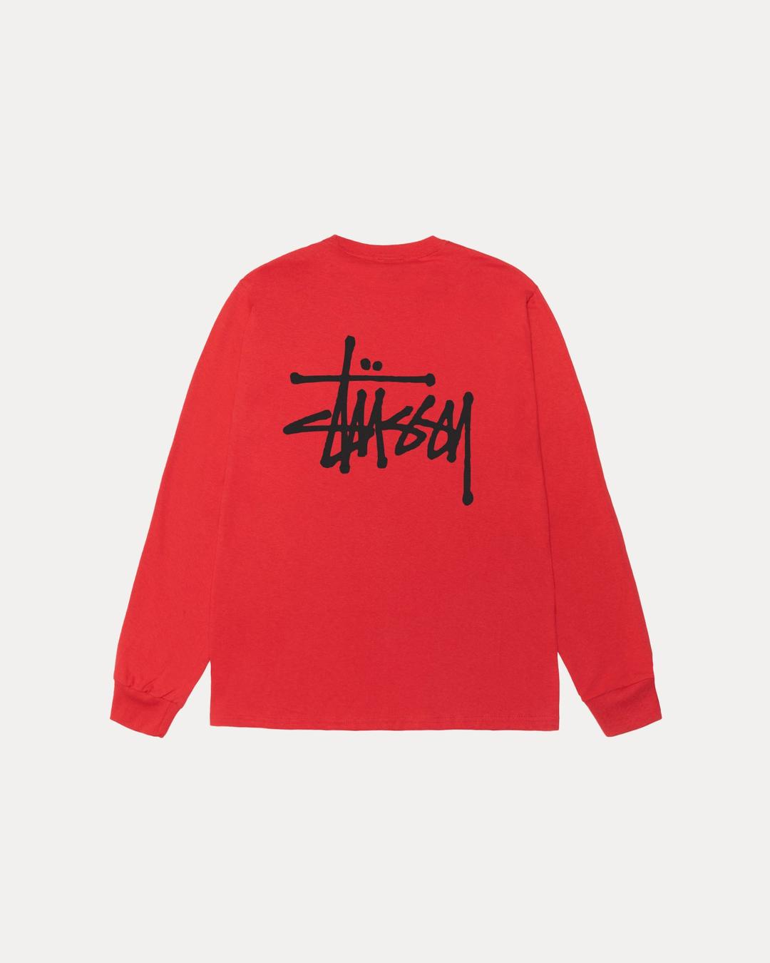 BASIC STÜSSY LS TEE - Cayenne / L
