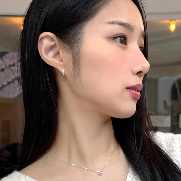 [패션애완쏭 서이 PICK][silver925][이유미 착용] glowy cubic earring
