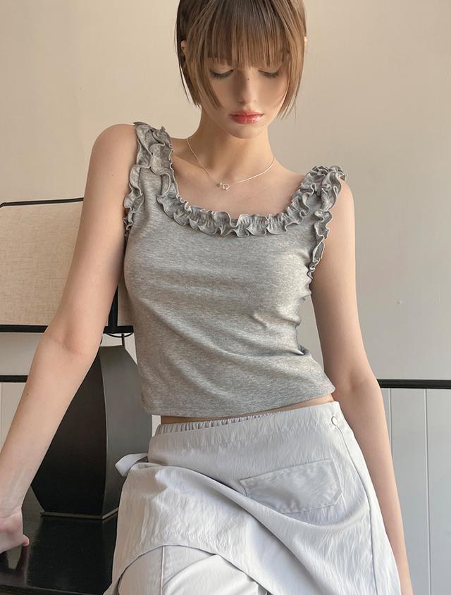 숄더버드 코튼 탑 Shoulder Bud Cotton Top