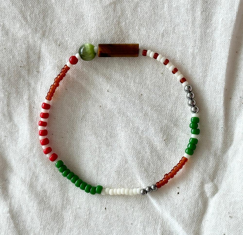 [너뜨] 초록빛 노을 빈티지무드 팔찌