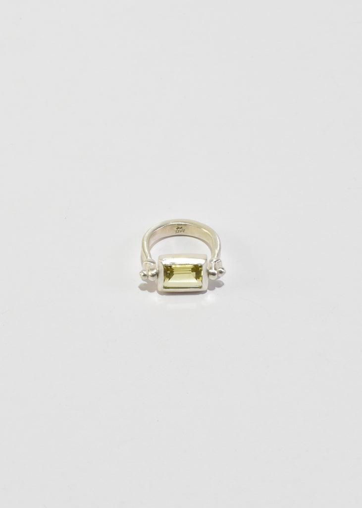 Lime Beryl Sling Ring
