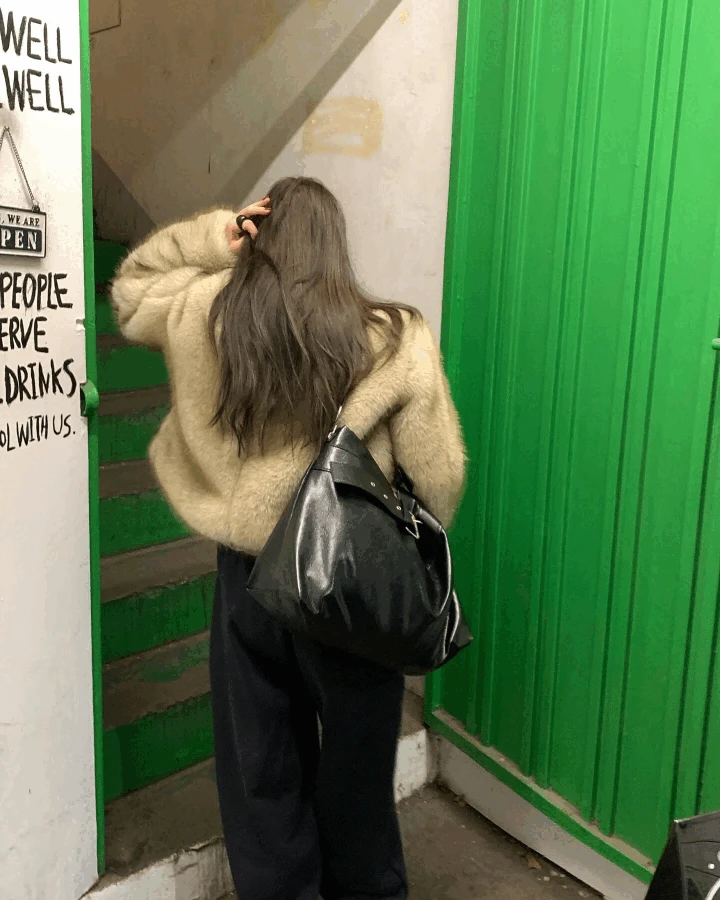 [HWS] [이태리수입] 여성 볼레로 노카라 퍼