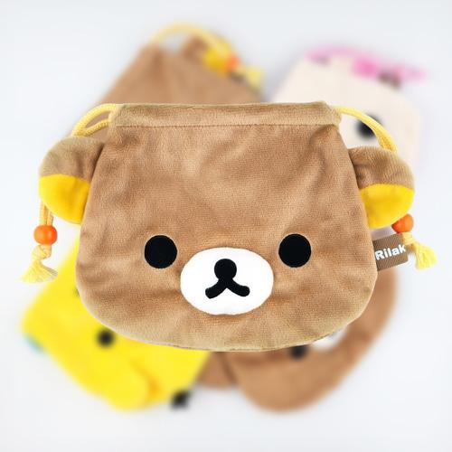 리락쿠마 캐릭터 조리개 파우치