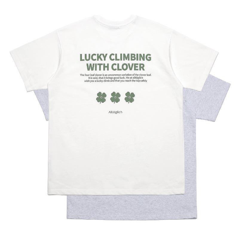 [Climbing T-shirts_four-leaf clover] 클라이밍 반팔 티셔츠_네잎클로버