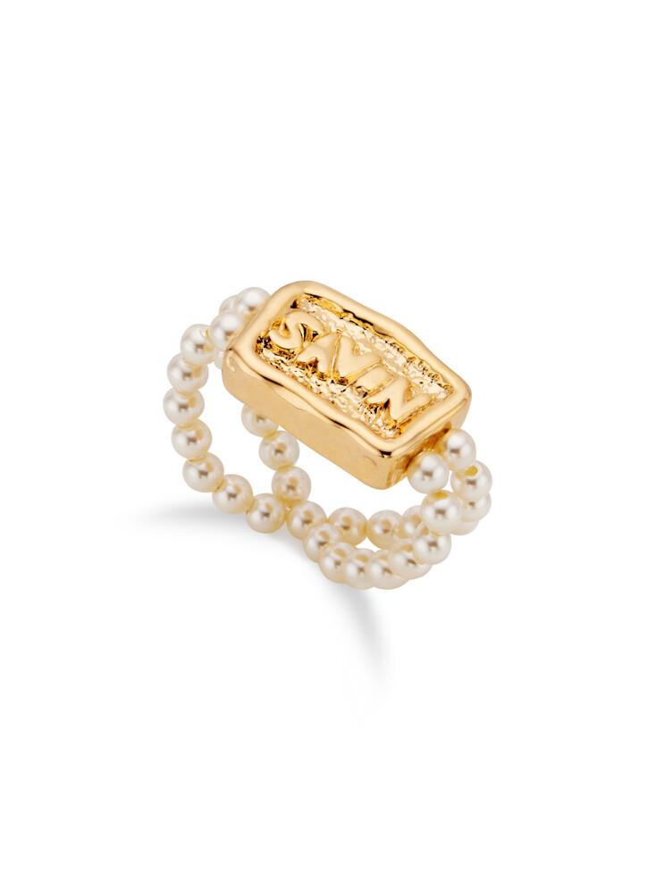 Savon pearl ring, GOLD