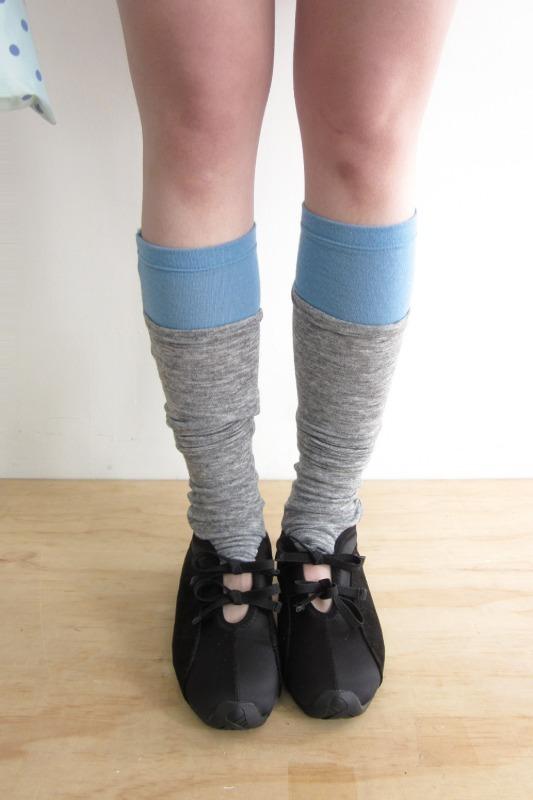 color block legwarmer (2color)