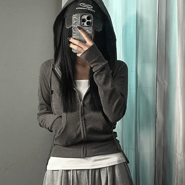 [✔️허리꽉/날씬핏] 골지 슬림핏 후드집업
